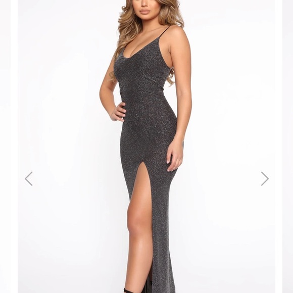 Fashion Nova floor length sparkle gown - Picture 6 of 8
